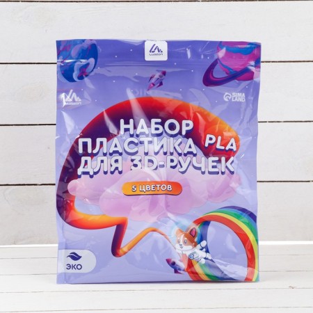 Luazon PLA-5 plastic, for 3D pen, 5 colors of 10 meters-4