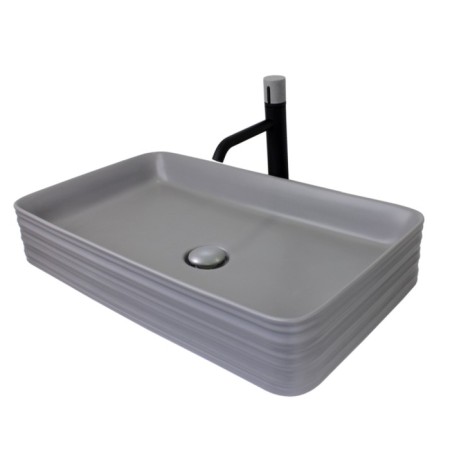 Haling shell Bronze de Luxe Trend 1363-Mg, 665x380x120, without overflow, earthenware, gray-1
