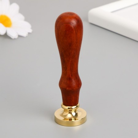 Printing for wax with a wooden handle "Rusali on the stone" 9x2.5x2.5 cm-2