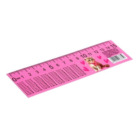 Line-stroke plastic 15 cm ZL-15 table of multiplication "The smallest" flexible-1