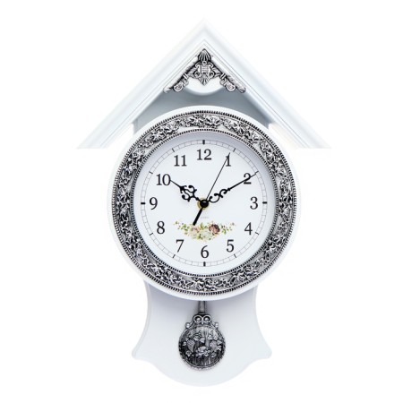 Watch walls, series: pendulum, "White House", discrete move, 40 x 29 cm, d-16 cm