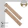 Hanging earrings with Hollywood rhinestones, 8 rows, white color in gold, 12 cm