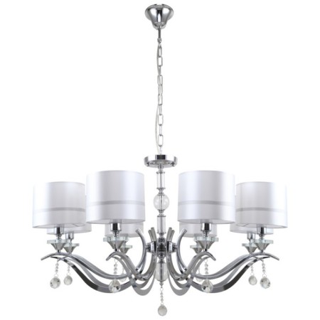 Suspended chandelier Flippe 8xe14 40w, size 86x86x53-110 cm, color chromium-1