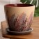Pot floral painting beige Crocus No. 3, 2.3 l, D - 17.7 cm