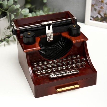 Musical Mechanical Casket "Printing Machine" 11x14.5x15 cm