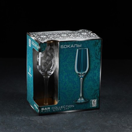 Set of glasses "Vesna", glass, 210 ml, 6 pcs-1