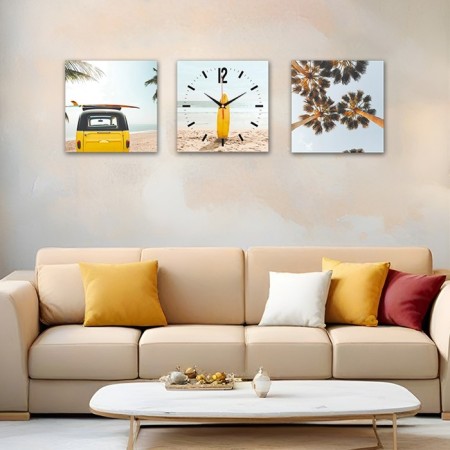 Watching modular watches, series: interior, "summer", smooth move, 35 x 110 cm