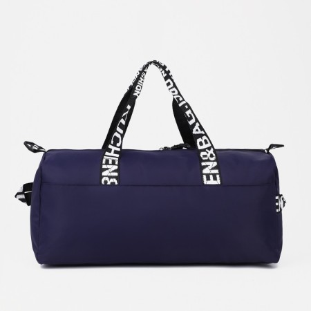 Sports bag with lightning, external pocket, blue color-1