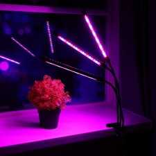 LED phytoslight, 27 W, 250 mm, IP66, 5 V, USB, bicolor, clothespin, with a timer