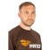 Pride Logo T-shirt, cotton, dark brown, rr XS