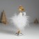 Polystone souvenir "Angel in a white dress on a star" costs 6x4x16.5 cm