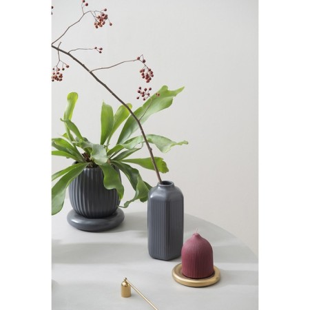 TKANO EDGE vase, 22 cm, gray color-1