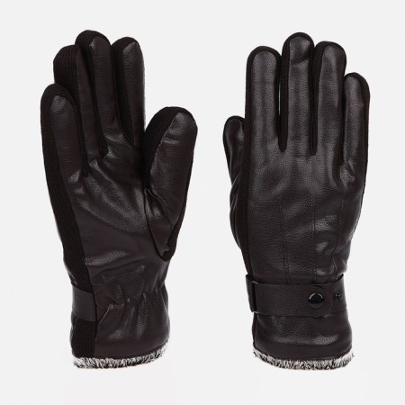 Gloves are male, dimensionless, with insulation, brown color
