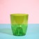 Pot for orchids, 2 l, 14.8 × 16.2 cm, round, plastic, transparent green