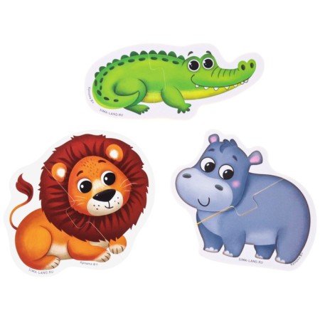 Soft puzzle for kids "Africa", 5 puzzles, crumb I-9