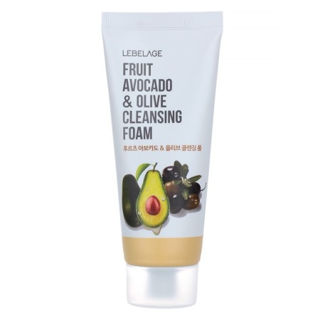 Face foam cleansing with avocado extracts and olives Lebelage 100 ml-1