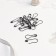 Pins with round end, 22 mm, 20 pcs, black color