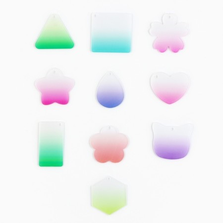 Large set for creating acrylic key fobs with stickers-3