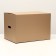 The box is folding, brown, with handles 60 x 40 x 40 cm