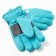 Baby gloves, turquoise color, size 15