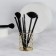 Storage for storage of manicure/cosmetic supplies, D 8 × 10 cm, golden color