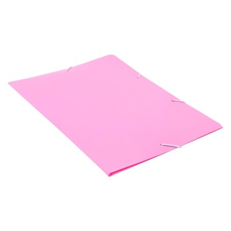 A4, 500 μm elastic band, calligrata, Pastel, spine 20 mm, up to 150 sheets, embossing "sand", flamingos-1