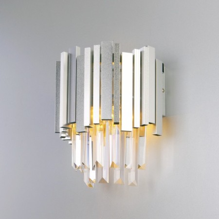 Wall lamp with crystal Piano, 60W, E14, 14x18x35 cm