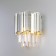 Wall lamp with crystal Piano, 60W, E14, 14x18x35 cm