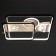 Luer with DPD "Simp" LED 130W black and white 50x50x10 cm Bayerlux
