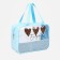 Cosmetic bag with lightning, blue color