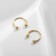 Circular in an eyebrow (piercing), ball, d = 10 mm, pair, color gold (indivisible packing 12 pairs, price per pair)