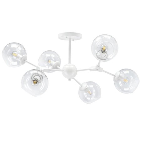 Beta chandelier, 6x40W E27, white color