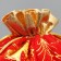 Bag gift plush "Golden fireworks", bells, embossing, 16 x 24 cm +/- 1.5 cm, New Year