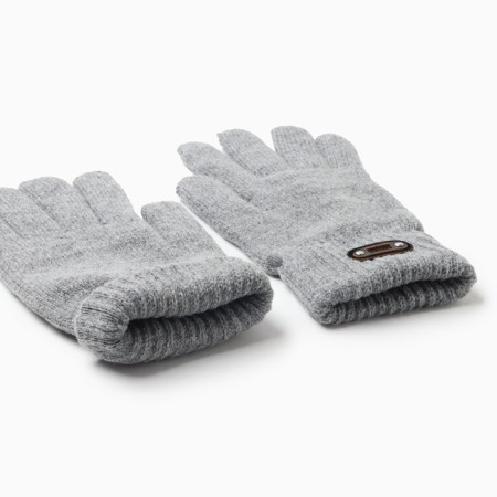 Male gloves, gray color, size 11-2