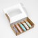 Folding box for 5 eclairs, craft, 25.2 x 15 x 7 cm, set 5 pcs.