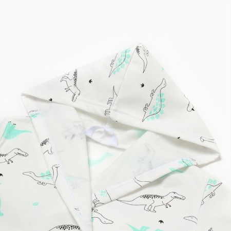 Boat for a boy's pile, white/dinosaurs, height 98 cm-1