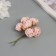 Decor for creativity "peonies" white-orange (1 set = 1 bouquet) in the bouquet 6 pcs 2.5x10.5 cm