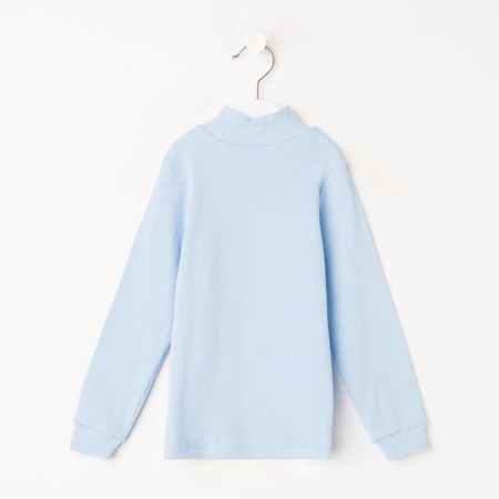 School turtleneck for children, blue color, height 134-8