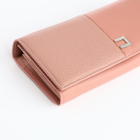 Women's wallet on magnets, pink color-2