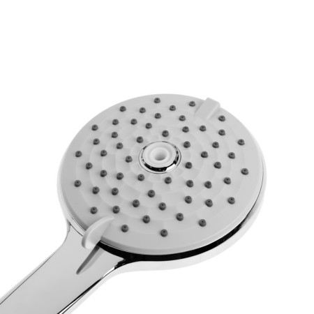 Showing watering can Zein Z3643, D = 115 mm, 4 modes with pressure, plastic, chromium color-2