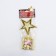 Cup Award Figure: The star is "the best" gold, plastic, 16.5 x 6.3 cm.
