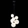 Suspended EVOLUCE lamp. Sle103143-06. Satturo. 6x60 watts, E27, 35x35x120 cm, black color