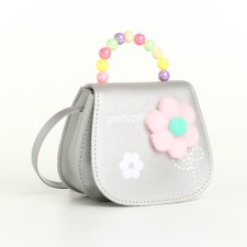 Baby bag on a valve, silver color