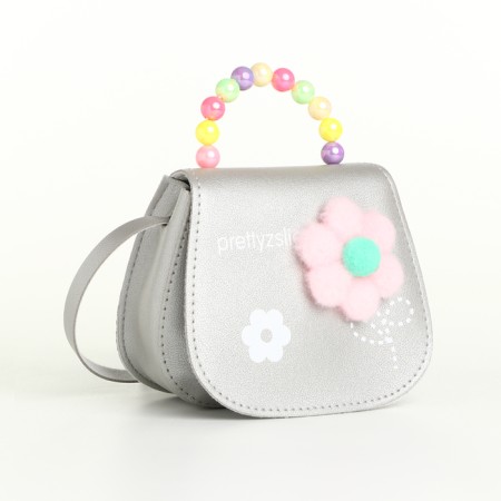 Baby bag on a valve, silver color