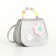 Baby bag on a valve, silver color