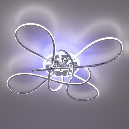 Ceiling chandelier Citilux "Jamini" CL229B141E, 65x65x12.5 cm, 4x22.5W, LED, Gray color.-2