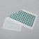 Iplikator - rug, base of spanbond, 140 modules, 28 × 64 cm, white/green color