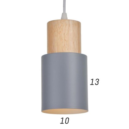 Lamp Bayerlux 1665/1gy E27 40W gray 10x10x19.8 cm-3