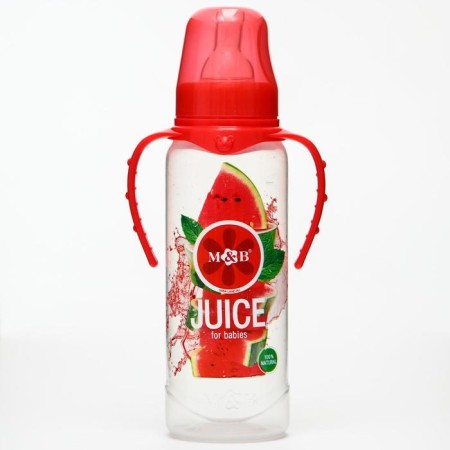A bottle of feeding "watermelon Fresh", classic throat, from 0 months, 250 ml., Cylinder, with handles-2