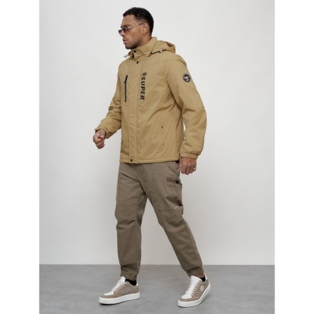 Sports male jacket, size 50, beige color-1